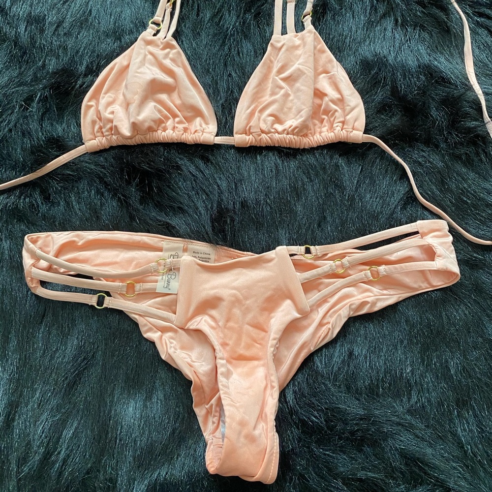 💎 LIKE NEW! Pink Beach Bunny Bikini SET!